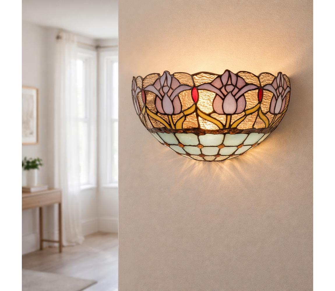 Brilagi - Tiffany vitrážné nástenné svietidlo LORAS 1xE14/40W/230V 63011