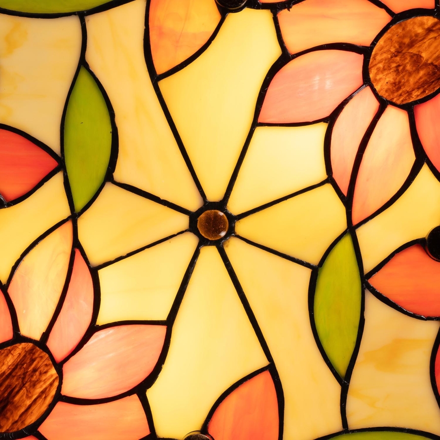 Brilagi - Tiffany vitrážné stropné svietidlo SUNFLOWER 3xE27/60W/230V priemer 40 cm