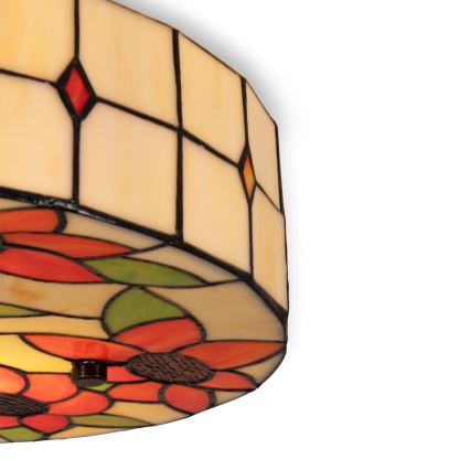 Brilagi - Tiffany vitrážné stropné svietidlo SUNFLOWER 3xE27/60W/230V priemer 40 cm