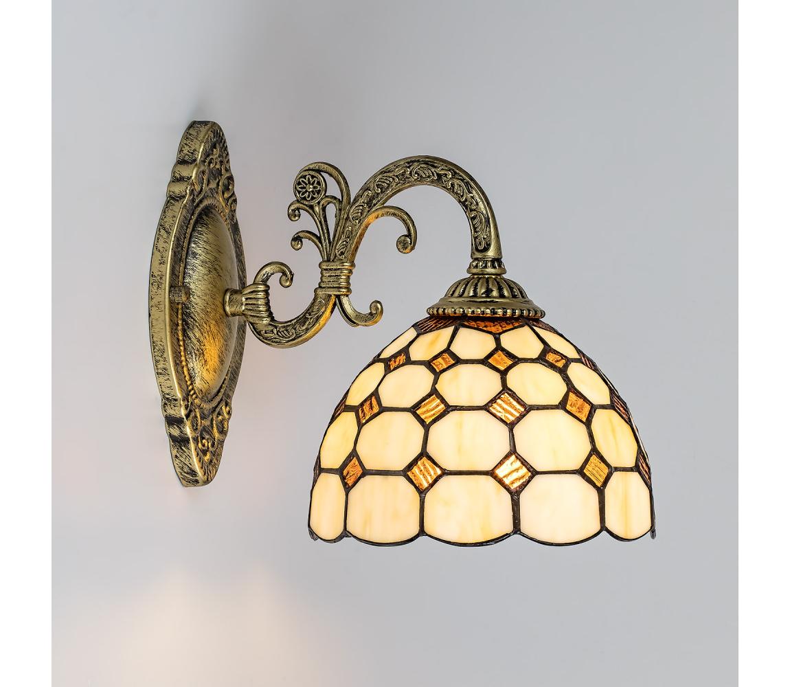 Brilagi - Tiffany vitrážová nástenná lampa DORAN 1xE27/40W/230V 63004