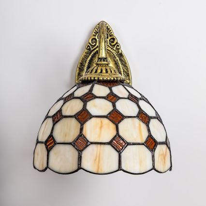 Brilagi - Tiffany vitrážová nástenná lampa DORAN 1xE27/40W/230V