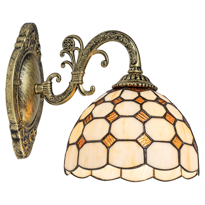 Brilagi - Tiffany vitrážová nástenná lampa DORAN 1xE27/40W/230V