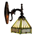 BRILAGI - Tiffany vitražová nástenná lampa EMERALD 1xE14/40W/230V