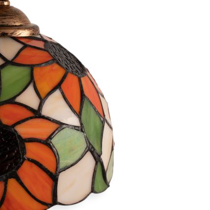 Brilagi - Tiffany vitrážová nástenná lampa SUNFLOWER 1xE14/40W/230V