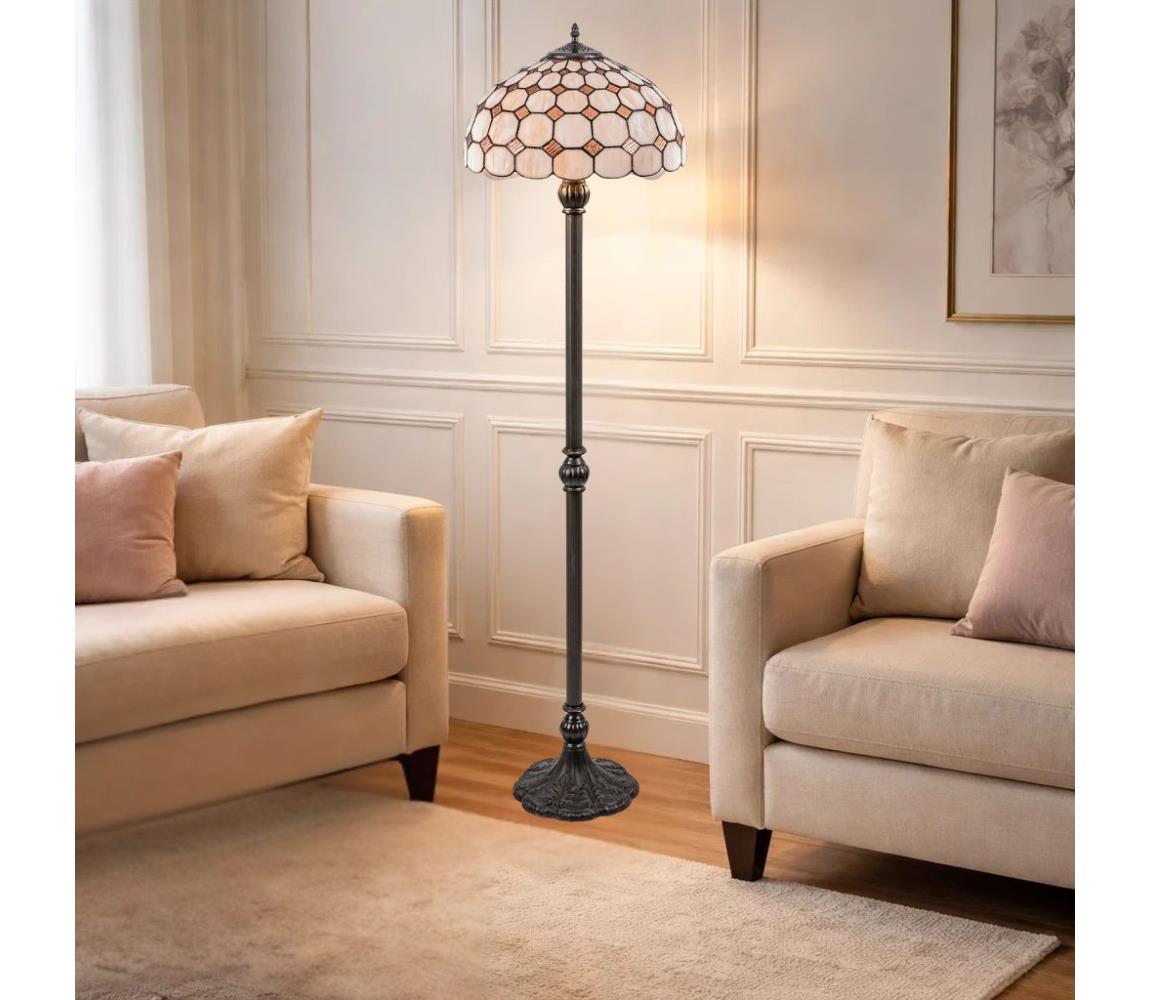 Brilagi - Tiffany vitrážová stojacia lampa DORAN 2xE27/60W/230V 63002