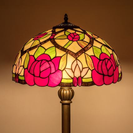Brilagi - Tiffany vitrážová stojacia lampa GARLAN 2xE27/60W/230V