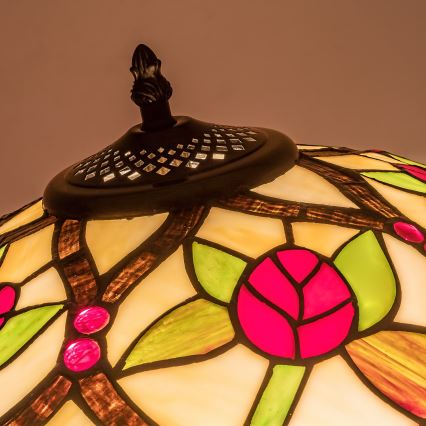 Brilagi - Tiffany vitrážová stojacia lampa GARLAN 2xE27/60W/230V