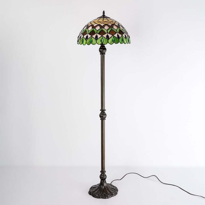 Brilagi - Tiffany vitrážová stojacia lampa MARGARET 2xE27/60W/230V