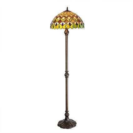 Brilagi - Tiffany vitrážová stojacia lampa MARGARET 2xE27/60W/230V