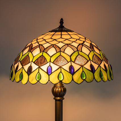 Brilagi - Tiffany vitrážová stojacia lampa MARGARET 2xE27/60W/230V