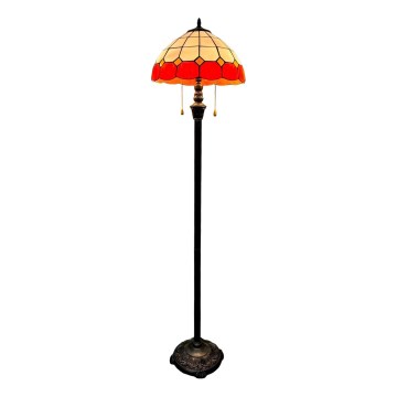 Brilagi - Tiffany vitrážová stojacia lampa SIENNA 2xE27/60W/230V