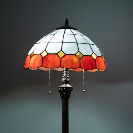 Brilagi - Tiffany vitrážová stojacia lampa SIENNA 2xE27/60W/230V