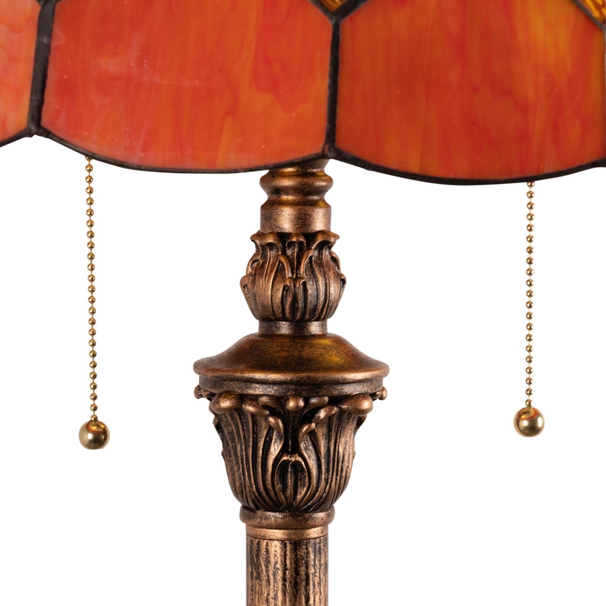 Brilagi - Tiffany vitrážová stojacia lampa SIENNA 2xE27/60W/230V
