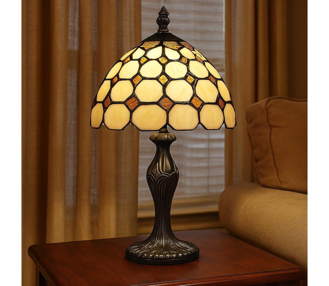 Brilagi - Tiffany vitrážová stolná lampa DORAN 1xE14/40W/230V 63000