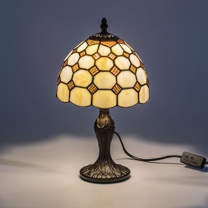 Brilagi - Tiffany vitrážová stolná lampa DORAN 1xE14/40W/230V