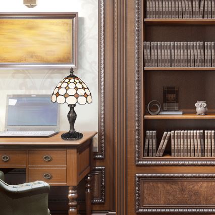 Brilagi - Tiffany vitrážová stolná lampa DORAN 1xE14/40W/230V