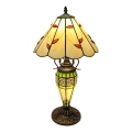 Brilagi - Tiffany vitrážová stolná lampa FOLIA 1xE27/60W/230V + 1xE14/40W