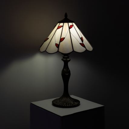 Brilagi - Tiffany vitrážová stolná lampa FOLIA 1xE27/60W/230V