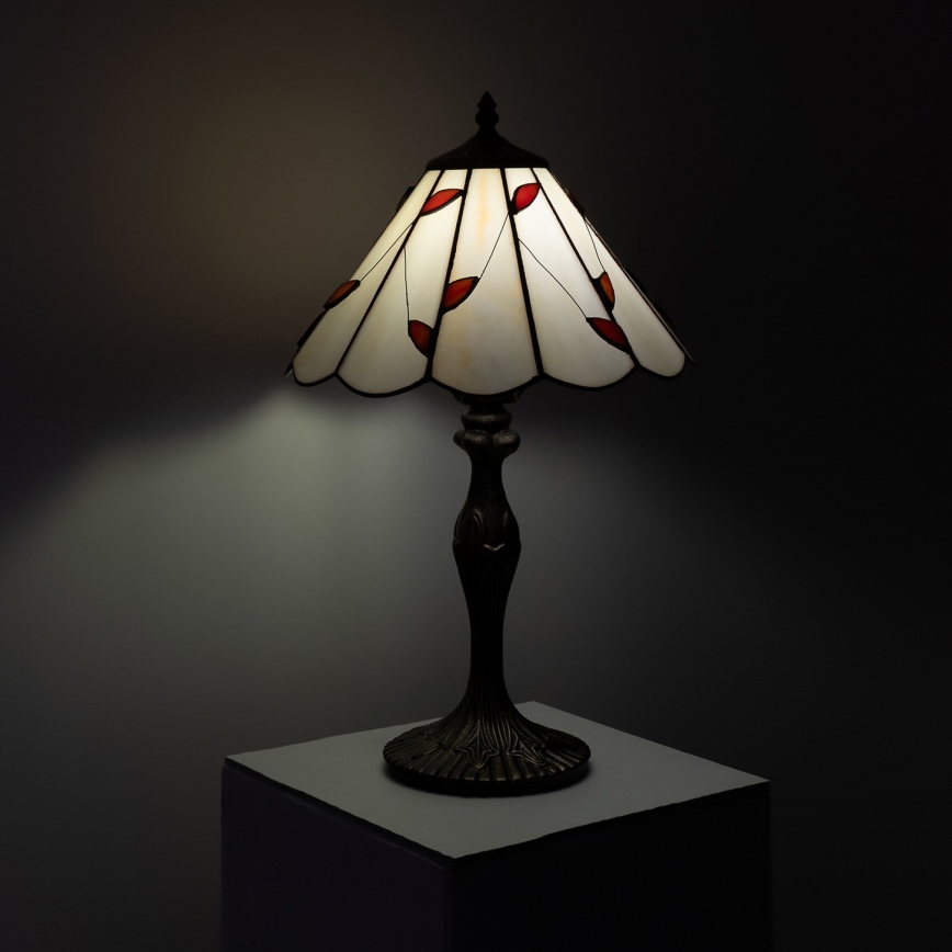 Brilagi - Tiffany vitrážová stolná lampa FOLIA 1xE27/60W/230V