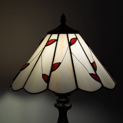 Brilagi - Tiffany vitrážová stolná lampa FOLIA 1xE27/60W/230V