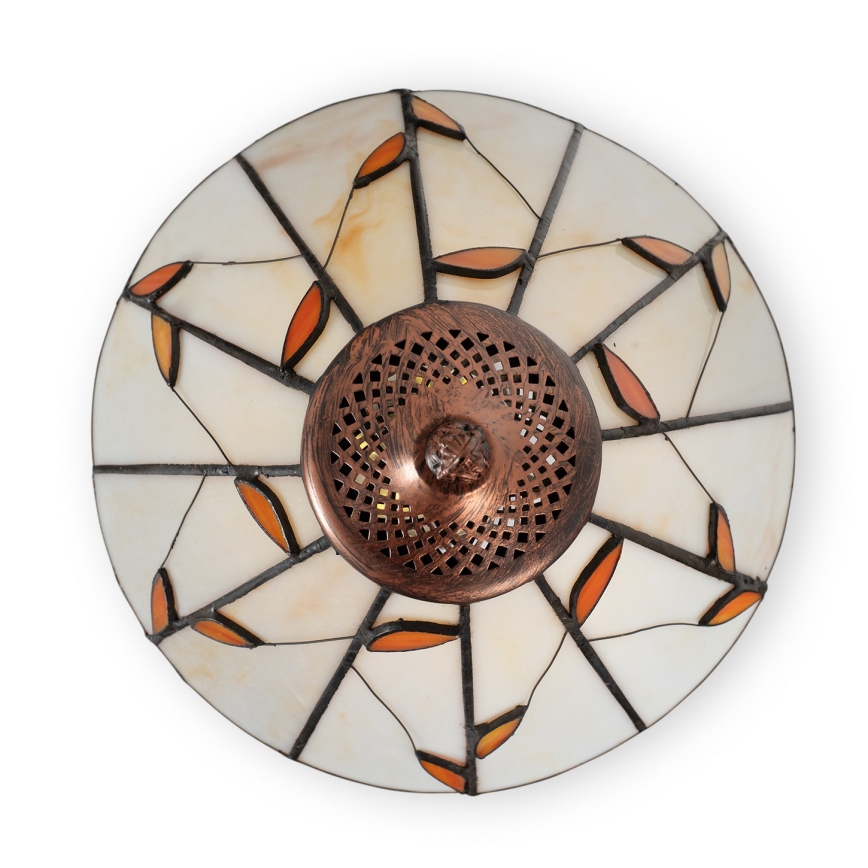 Brilagi - Tiffany vitrážová stolná lampa FOLIA 1xE27/60W/230V