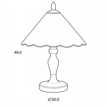 Brilagi - Tiffany vitrážová stolná lampa FOLIA 1xE27/60W/230V