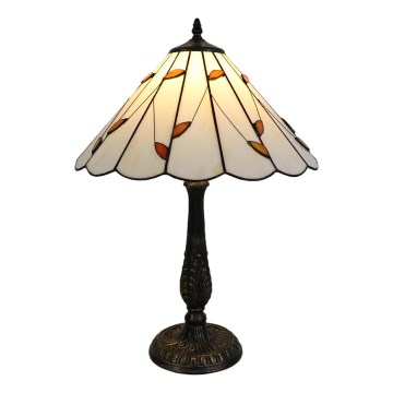 Brilagi - Tiffany vitrážová stolná lampa FOLIA 2xE27/60W/230V