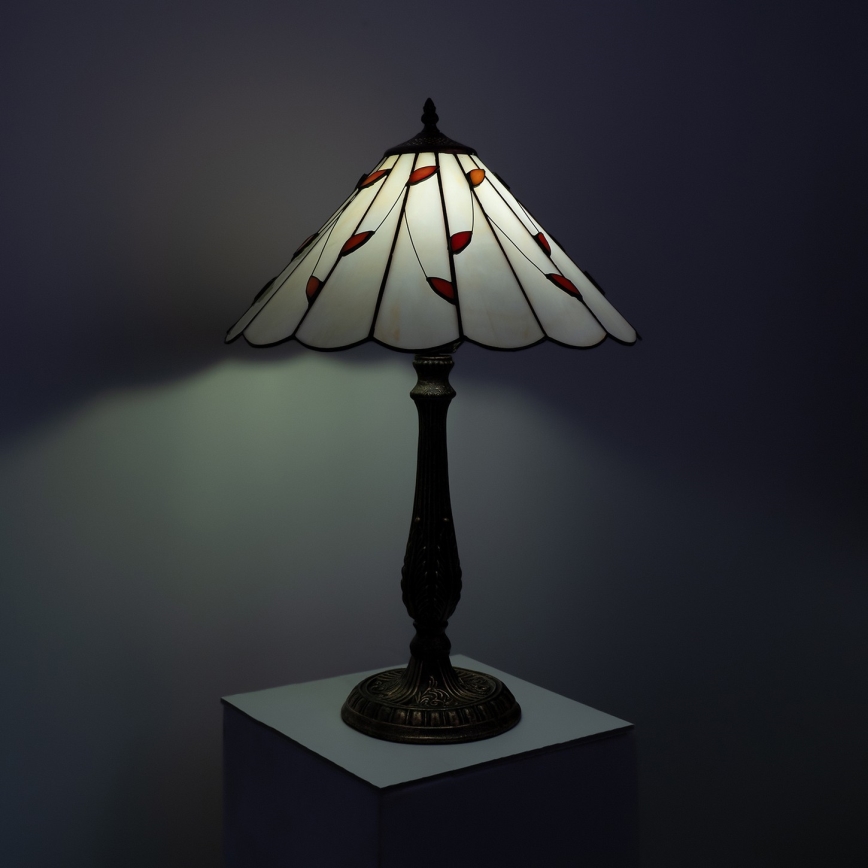 Brilagi - Tiffany vitrážová stolná lampa FOLIA 2xE27/60W/230V