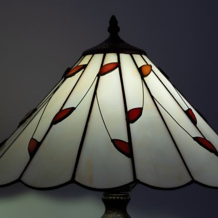 Brilagi - Tiffany vitrážová stolná lampa FOLIA 2xE27/60W/230V
