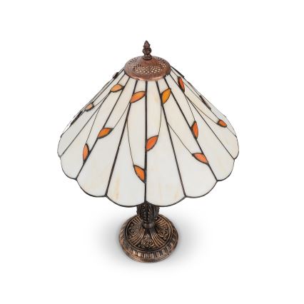 Brilagi - Tiffany vitrážová stolná lampa FOLIA 2xE27/60W/230V