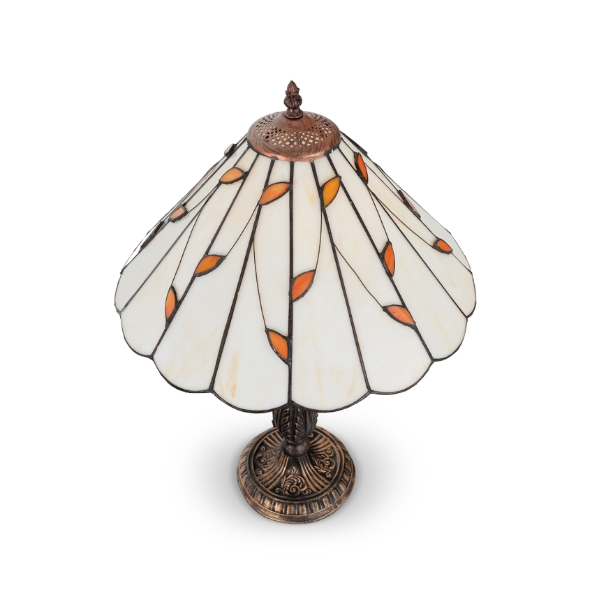 Brilagi - Tiffany vitrážová stolná lampa FOLIA 2xE27/60W/230V