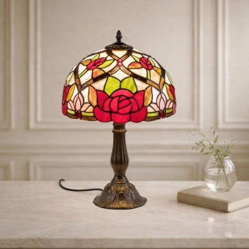 Brilagi - Tiffany vitrážová stolná lampa GARLAN 1xE27/40W/230V