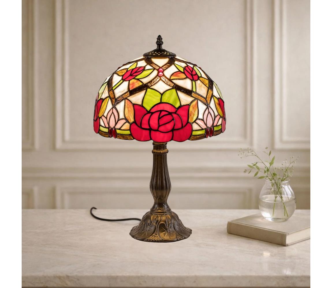 Brilagi - Tiffany vitrážová stolná lampa GARLAN 1xE27/40W/230V 63060