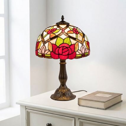Brilagi - Tiffany vitrážová stolná lampa GARLAN 1xE27/40W/230V