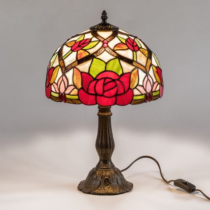Brilagi - Tiffany vitrážová stolná lampa GARLAN 1xE27/40W/230V