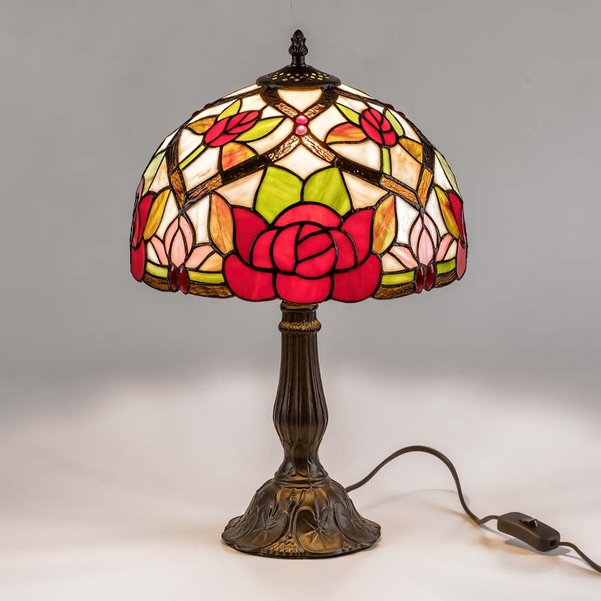 Brilagi - Tiffany vitrážová stolná lampa GARLAN 1xE27/40W/230V