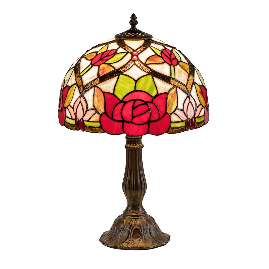 Brilagi - Tiffany vitrážová stolná lampa GARLAN 1xE27/40W/230V