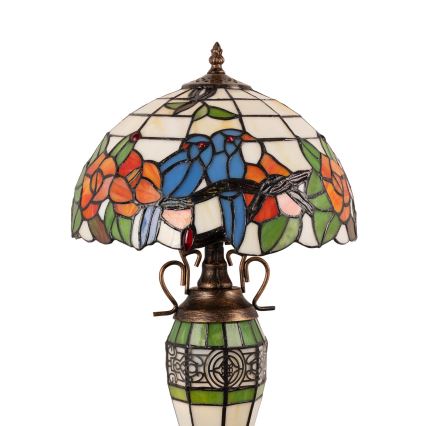 Brilagi - Tiffany vitrážová stolná lampa JUNGLE 1xE27/60W/230V + 1xE14/40W