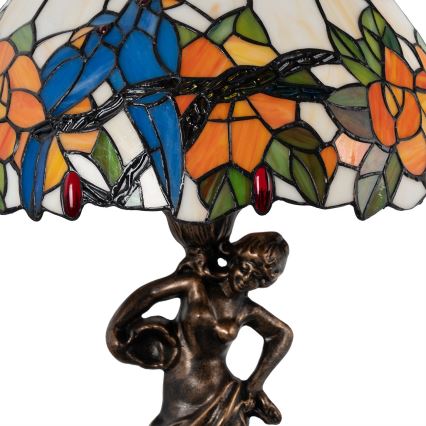 Brilagi - Tiffany vitrážová stolná lampa JUNGLE 1xE27/60W/230V