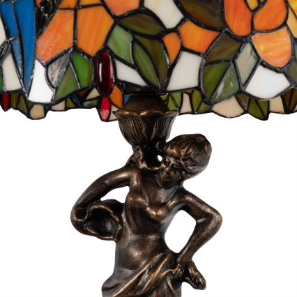 Brilagi - Tiffany vitrážová stolná lampa JUNGLE 1xE27/60W/230V