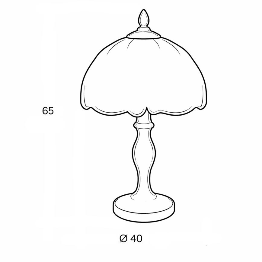 Brilagi - Tiffany vitrážová stolná lampa JUNGLE 1xE27/60W/230V