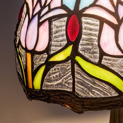 Brilagi - Tiffany vitrážová stolná lampa LORAS 1xE14/40W/230V