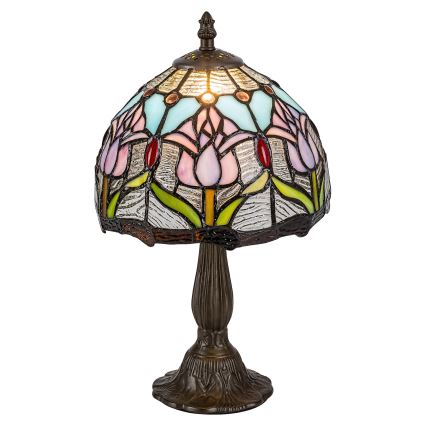 Brilagi - Tiffany vitrážová stolná lampa LORAS 1xE14/40W/230V