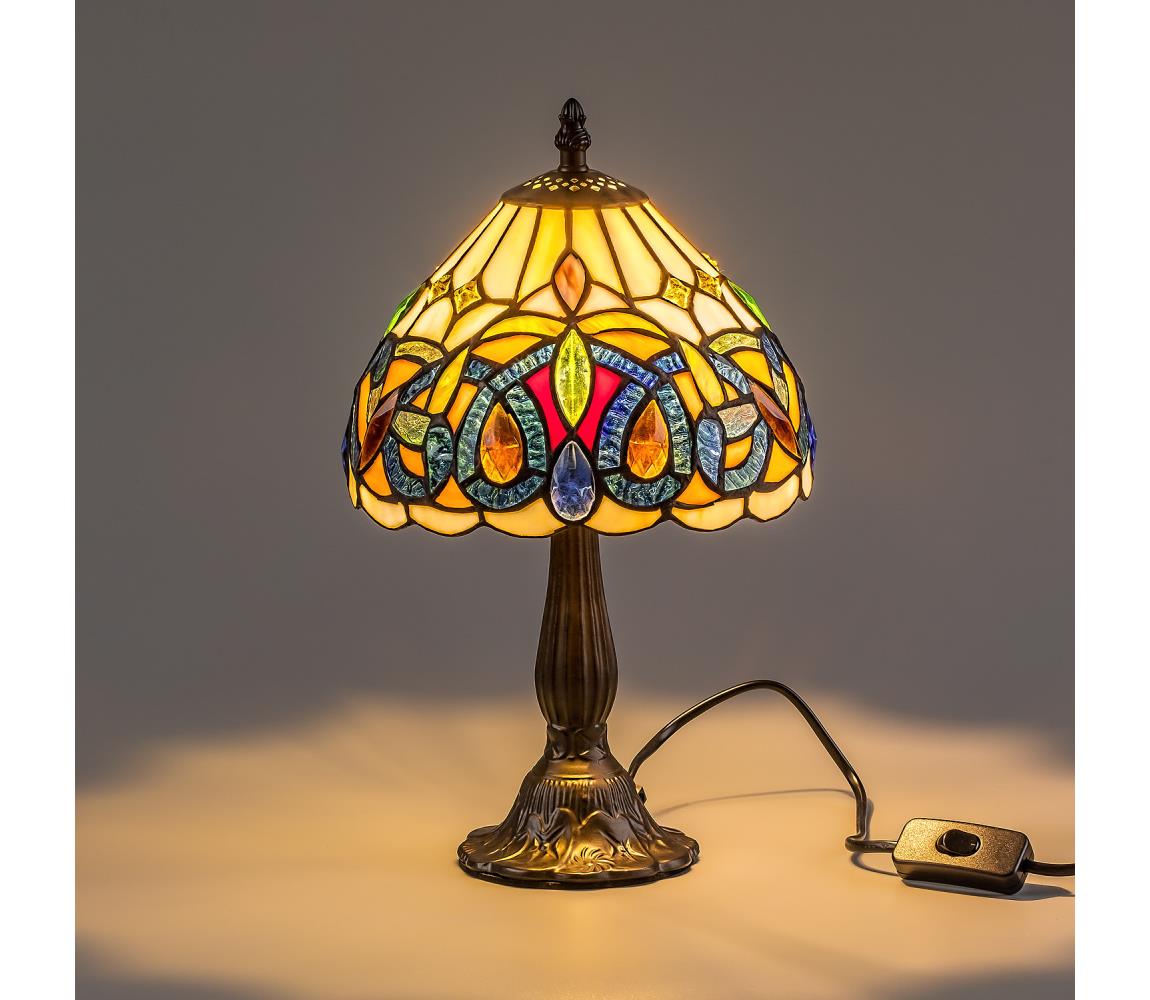 Brilagi - Tiffany vitrážová stolná lampa LUISA 1xE14/40W/230V 63068