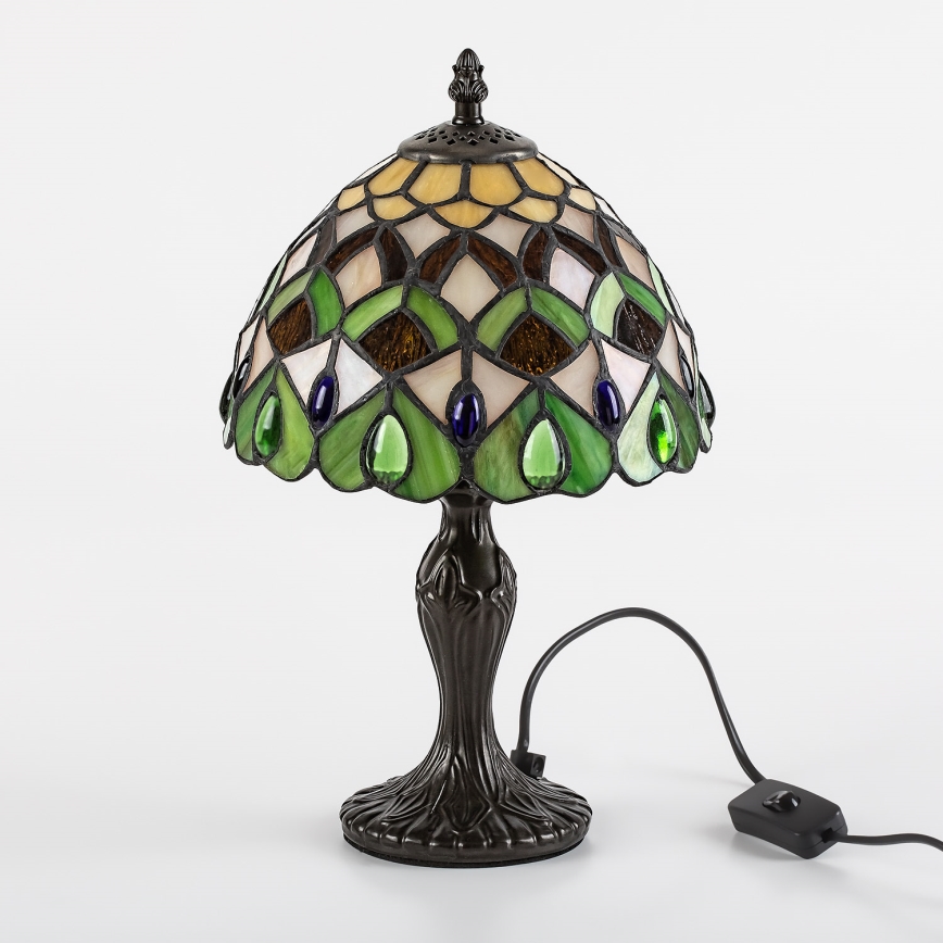 Brilagi - Tiffany vitrážová stolná lampa MARGARET 1xE14/40W/230V