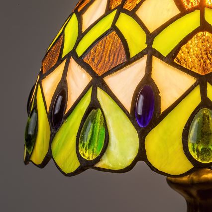 Brilagi - Tiffany vitrážová stolná lampa MARGARET 1xE14/40W/230V