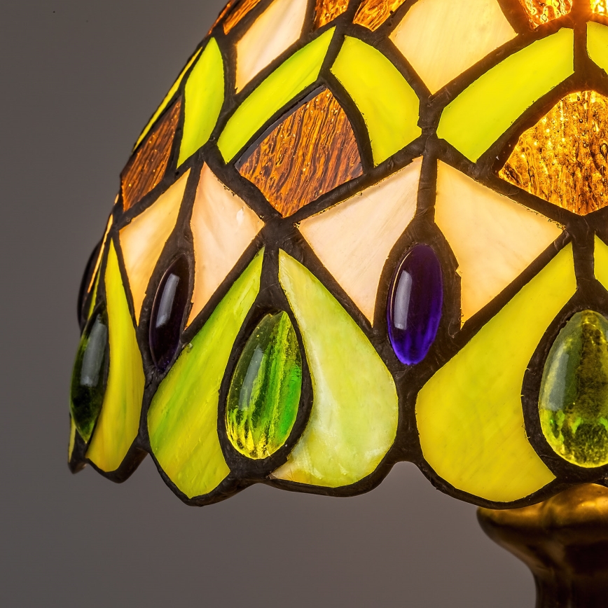 Brilagi - Tiffany vitrážová stolná lampa MARGARET 1xE14/40W/230V
