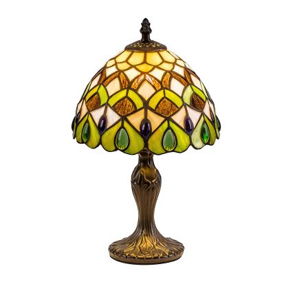 Brilagi - Tiffany vitrážová stolná lampa MARGARET 1xE14/40W/230V