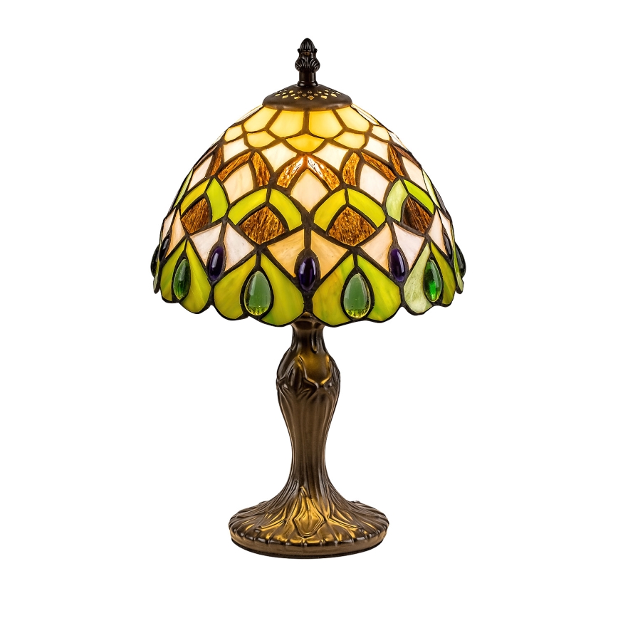 Brilagi - Tiffany vitrážová stolná lampa MARGARET 1xE14/40W/230V
