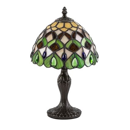 Brilagi - Tiffany vitrážová stolná lampa MARGARET 1xE14/40W/230V
